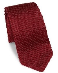 hook + ALBERT Solid Silk Knitted Tie