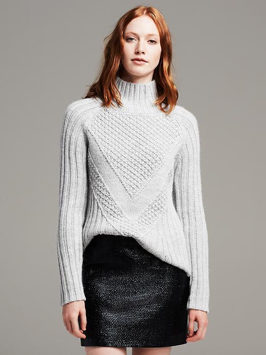 Banana Republic Popcorn Stitch Turtleneck Pullover, $98 | Banana ...