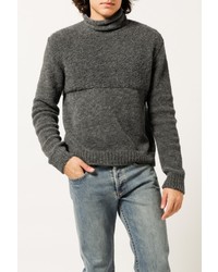 Block Turtleneck Sweater