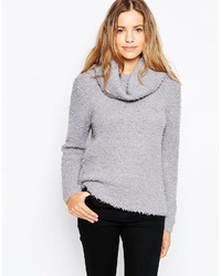 Brave Soul Chunky Knit Cowl Neck Sweater