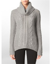 Calvin Klein Cable Knit Turtleneck Sweater