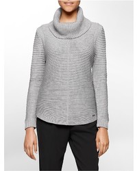Calvin Klein Rib Knit Cowl Neck Sweater