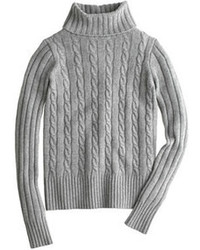 J.Crew Cambridge Cable Chunky Turtleneck Sweater