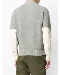 Sacai Funnel Neck Ribbed Sweater