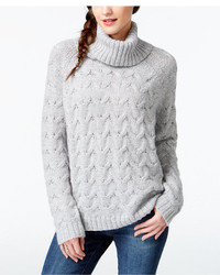 Gh Bass Co Gh Bass Co Cable Knit Turtleneck Sweater