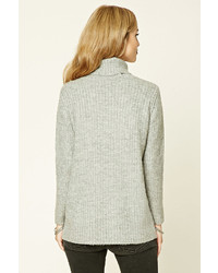 Forever 21 Marled Knit Turtleneck Sweater