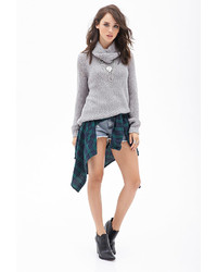 Forever 21 Open Knit Cowl Neck Sweater