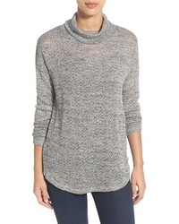 Two By Vince Camuto Metallic Knit Turtleneck