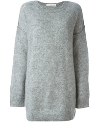 Grey Knit Wool Dress