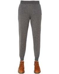 Grey Knit Wool Pants
