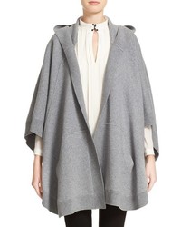 Burberry Carla Hooded Knit Poncho