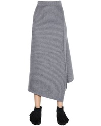 J.W.Anderson Twisted Merino Wool Knit Skirt