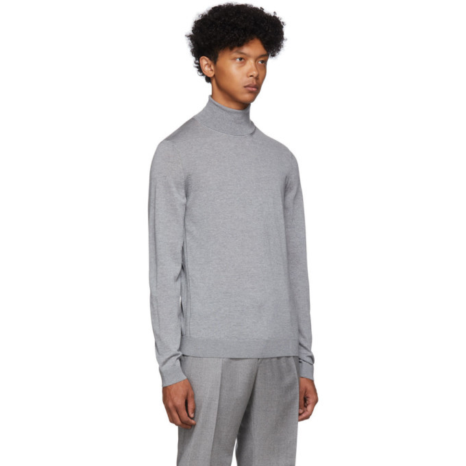 BOSS Grey Musso P Turtleneck, $101 | SSENSE | Lookastic.com