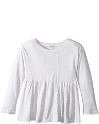 Splendid Littles Long Sleeve Top With Lace Insert Girls Clothing