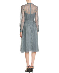 Valentino Silk Dress With Lace