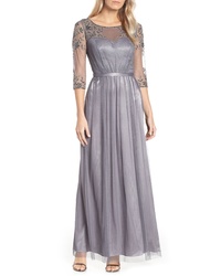 Alex Evenings Beaded Lace Gown