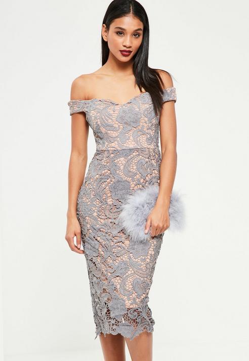 bardot lace dress