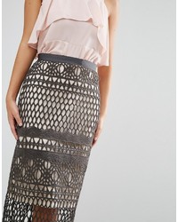 Asos Pencil Skirt In Premium Lace