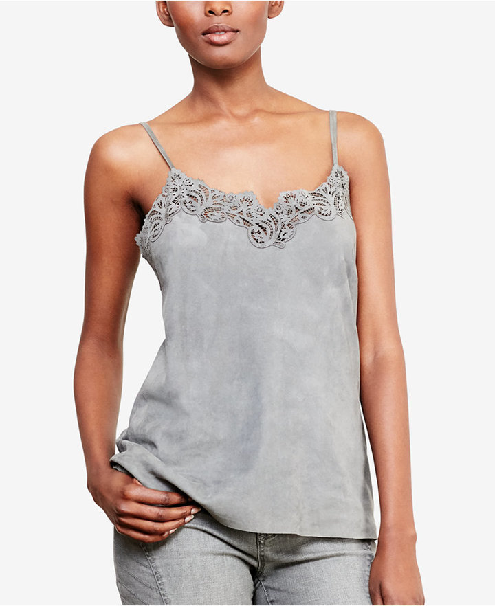 grey lace camisole