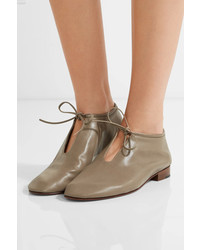Martiniano Bootie Leather Ankle Boots Gray
