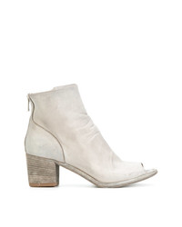 Officine Creative Brushed Open Toe Ankle Boots