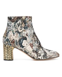 Casadei Jacquard Ankle Boots