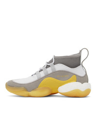 Bed J.W. Ford Grey And White Adidas Originals Edition Crazy Byw High Top Sneakers