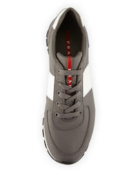 Prada Leather Nylon Running Sneaker