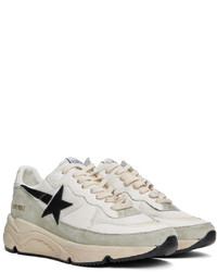 Golden Goose White Gray Running Sole Sneakers