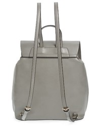 Topshop Barnet Faux Leather Backpack Grey