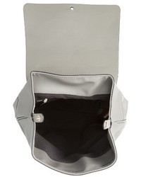 Topshop Barnet Faux Leather Backpack Grey