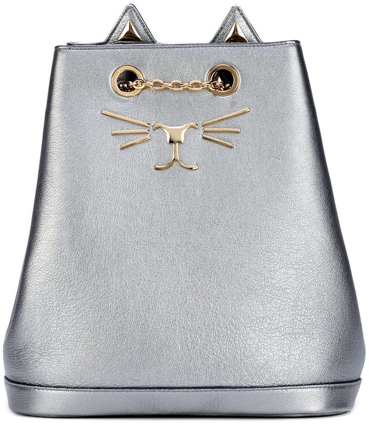 Charlotte Olympia Feline Backpack, $1,190 | farfetch.com | Lookastic