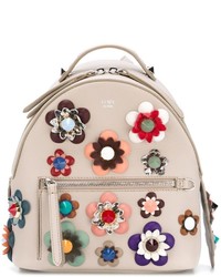 Fendi Mini Flower Appliqu Backpack