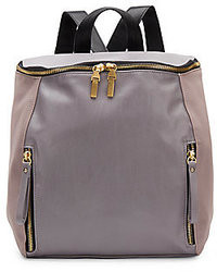 French Connection So Fresh Colorblock Faux Leather Backpack