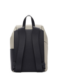 Loewe Grey And Blue Puzzle Backpack