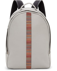 Paul Smith Grey Signature Stripe Backpack