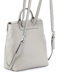 Tory Burch Thea Leather Tassel Backpack French Gray