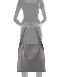 Elena Ghisellini Estia Metal Scars Leather Hobo Bag