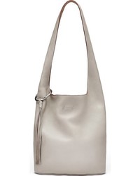 Elizabeth and James Finley Courier Leather Hobo Grey