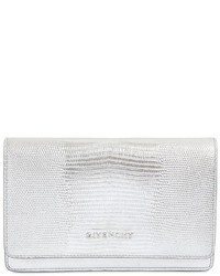 Givenchy Lizard Embossed Metalllic Leather Bag