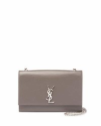 Saint Laurent Kate Monogram Ysl Medium Grain Leather Wallet On Chain