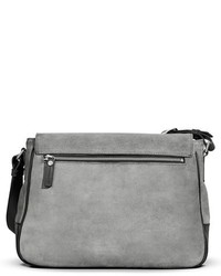 Shinola Leather Shoulder Bag Grey