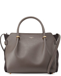 Nina Ricci Marche Medium Leather Satchel Bag Gray