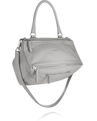 Givenchy Medium Pandora Bag In Light Gray Textured Leather Light Gray