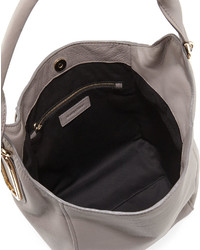 See by Chloe Paige Leather Hobo Bag Mineral Gray