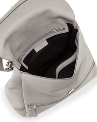 Givenchy Pandora Pure Medium Calf Leather Satchel Bag Gray