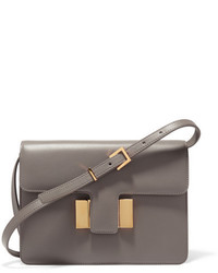 Tom Ford Sienna Small Leather Shoulder Bag Gray