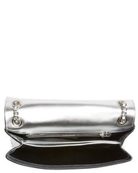 Moschino Small Embossed Metallic Leather Shoulder Bag