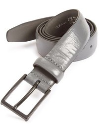 Topman Grey Faux Leather Belt