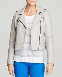 Bloomingdale's Dylan Gray Leather Moto Jacket